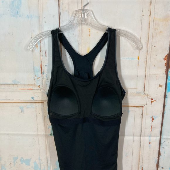 My Charmo Size L Women’s One Piece Swimsuit Boy Short Leg Black White Dive Yoga - Picture 13 of 16